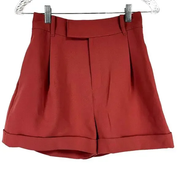 Ted Baker NWT Kelsyas Pleat Front Tailored Shorts Pink Size 0 (US 2) High Rise